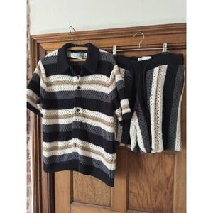 Kith Mens Crochet Set Curtis Shorts And Top  Size S